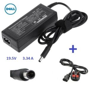 Dell Laptop Charger - Adapter 19.5V / 3.34A + Fused Power Cord